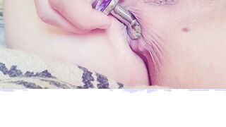 Jeweled Plug Pushed Inside & Out My Tight lil Hole