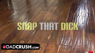 DadCrush - Skinny Innocent Red Head Step Daughter Getting Surprised By Her