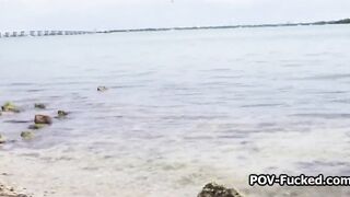 Stranded african on the beach wants to got dicked