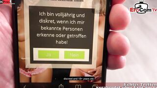 German slim Old Hooker meet User for porn