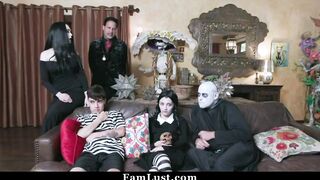 Freaky Stepfamily Has Filthy Sex Party on Halloween Evening - Famlust