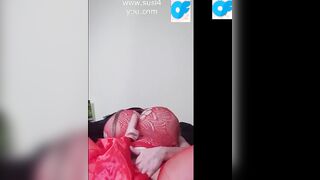 See those hot red boots susi masturbating on bed