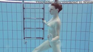 Goddess huge titted Lera swimming nude