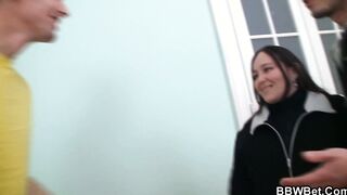 Fat ass girlfriend takes long dick