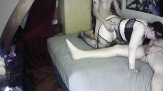 Bitch with big bouncing titted rough screwed from behind