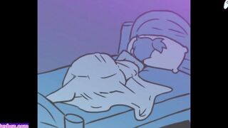 *FUTA ALERT* Futa chick's penis ready to cum is blown by a turned on ghost | Cartoon Animations | P2