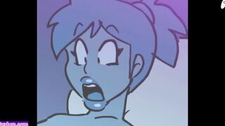 *FUTA ALERT* Futa chick's penis ready to cum is blown by a turned on ghost | Cartoon Animations | P2