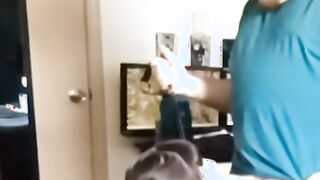DD Daddy Collars and Leashes Sadie and Spanks Before Fucking Her Face and Butt