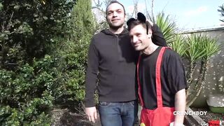 french twinky fuck raw clothed into MICKEY  by his friend