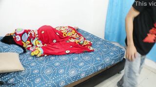 Fucking inside the same bed with my lover's stepsister CUM-HOOTERS PART one