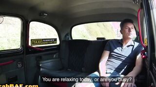 Outside screwed cab driver drilled public by customer