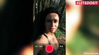 FREAKY HOSTEL - Erotic Backpacker (Stacy Bloom) Gets Vulgar And Finger Fucked Her Juicy Snatch Outdoor Then Gets A Nasty Pounding From Stranger