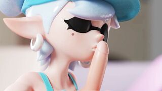 Marie And Callie Screwed Men Together And Gave Cum Inside Their Soak Pussies | Splatoon | 3D Animation