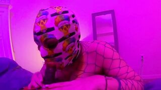 Clown fucks cheating bimbo under african light