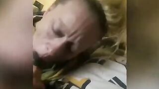 White Bimbo Cheated On Hubby To Suck A Thick Ebony cum inside throat