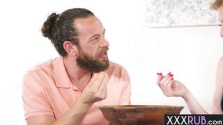 Amazing body massage and hot blowjob