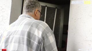 AMATEUR EURO - Slender German Housewife Fucks Her Older Next Door