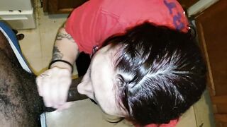 White Mom Milking My big black cock - Tattooed Harlot