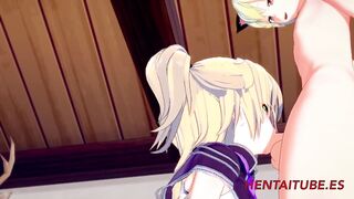 Genshin Impact Cartoon - Fischl Hard Sex 1:2