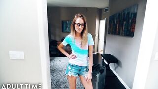 Step-Sister Kyler Quinn POV Creampie With her Freaky Stepbro