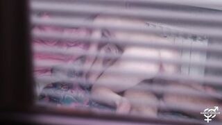 I caught when a stranger fucked my GF across the window
