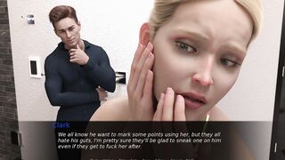 [3D GAME] Project Myriam - Housewife Blows four dicks inside WC