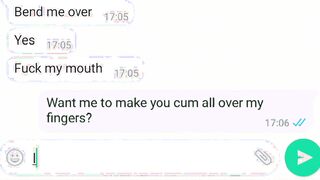 Texting turns in a penis blowing, finger blasting bent over fucking fu.