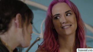 Trans Woman bangs her super hot stepsis