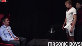 MasonicBoys - Suited Bombshell masters ruin young boy's booty with raw penis