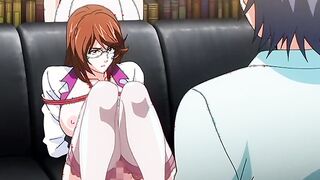 Hentai busty milf in stockings gets fucked by younger guy