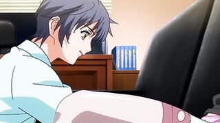 Hentai busty milf in stockings gets fucked by younger guy