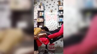 Saloon Girl Getting Nice Fuck with his BF