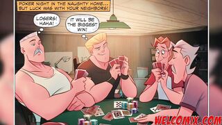Gang Bang on the poker table - The Sexual Home