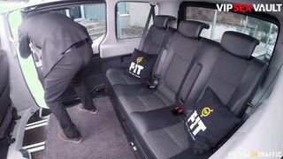 Thin Bombshell (Liz Heaven) Slutted Out Into The Backseat By Vulgar Driver - NAILED INTO TRAFFIC