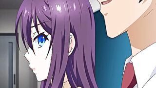 Hentai busty college babe in uniform gets big cumshots