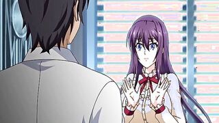 Hentai busty college babe in uniform gets big cumshots