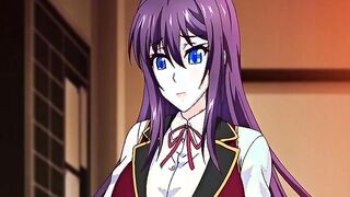 Hentai busty college babe in uniform gets big cumshots