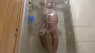 Having fun into the shower