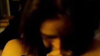 Hot milf lick balls suck dick and drink cum