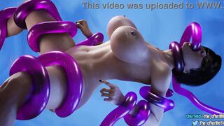 3D Animated Bayonetta Tentacle Gang Bang