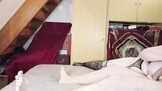 Ending the gang bang with eating a stranger's cum HD