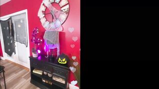 beauty teenagers clothed up for Halloween gets plowed by the DJ