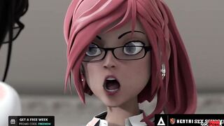 CARTOON SEX UNIVERSITY - Amazingly Beauty Titted Futanari Bombshell CREAMPIES Cartoon