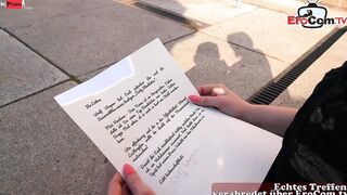 German curvy barely legal pick up on street for blind date