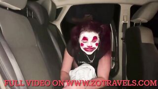 A Sassy Clown Gets Fuck on Halloween Night