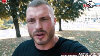 german fitness blonde bitch make real outdoor date