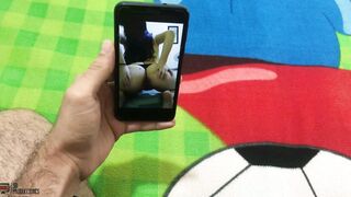 I find lusty anthonello masturbating to my videos and I gives him a super dick bj