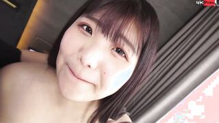 Cute and chubby Japanese convenience store worker Madoka Watanabe in first porno - sucking off cock, spreading her pussy to gotten