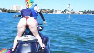Virgo Peridot and Mandimayxxx Gets Banged! By Gibby The Clown On A Jet Ski Inside The Middle Of The Ocean