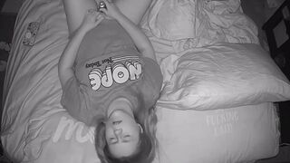 watching my stepsister toying and cumming